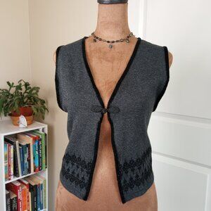 Rare Allyson II Vintage Whimsygoth Dark Academia Vest 90s Y2K